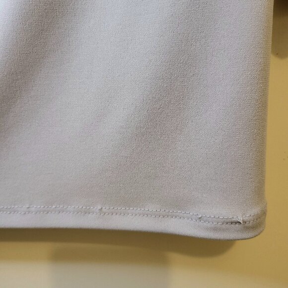 Women's Carmen Gray Drape Neckline Spring Summer Fall Career Office Top Sz Small - Picture 5 of 8